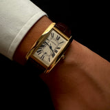 Cartier Tank Américaine Ref. 1740 – Jumbo Boyut (18 k Sarı Altın Otomatik)