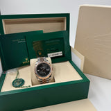 Rolex Datejust 41 Everose Rolesor Wimbledon – Ref. 126331 – Slate Green Roman Dial – Fluted Bezel – 2025 Full Set
