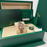 Rolex Datejust 31 Everose Rolesor – Ref. 278341RBR – Pink Diamond Dial – Factory Diamond Bezel – 2025 Full Set