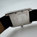 Cartier Tank Must – Ref. 2416 – Argent 925 – Rare Mustard Mosaic Dial – Vintage Quartz - 1990's