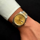 Rolex Datejust 36 – Two-Tone – Diamond Champagne Dial – 1990's