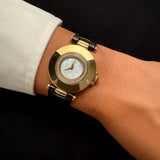 Jaeger-LeCoultre 18K Yellow Gold Diamond Bezel Mother of Pearl Dial – 1990's - SATILDI