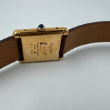 Cartier Must de Tank – Ivory Roman Dial – Vermeil Case – Circa 1990s