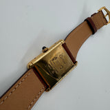 Cartier Must de Tank – Ivory Roman Dial – Vermeil Case – Circa 1990s