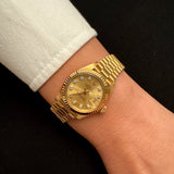 Rolex Vintage Lady-Datejust – Ref. 6917 – 18K Yellow Gold President – Diamond Dial – Cal. 2030 – 1970’s