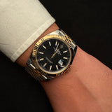 Rolex Datejust 41 – Black Dial – Fluted Bezel – Jubilee – Full Set – 2025