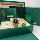 Rolex Datejust 41 – Black Dial – Fluted Bezel – Jubilee – Full Set – 2025