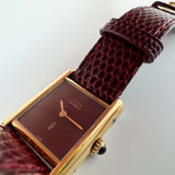 Must de Cartier Tank – No Index Burgundy Dial – 1982 - SATILDI