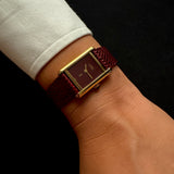 Must de Cartier Tank – No Index Burgundy Dial – 1982 - SATILDI